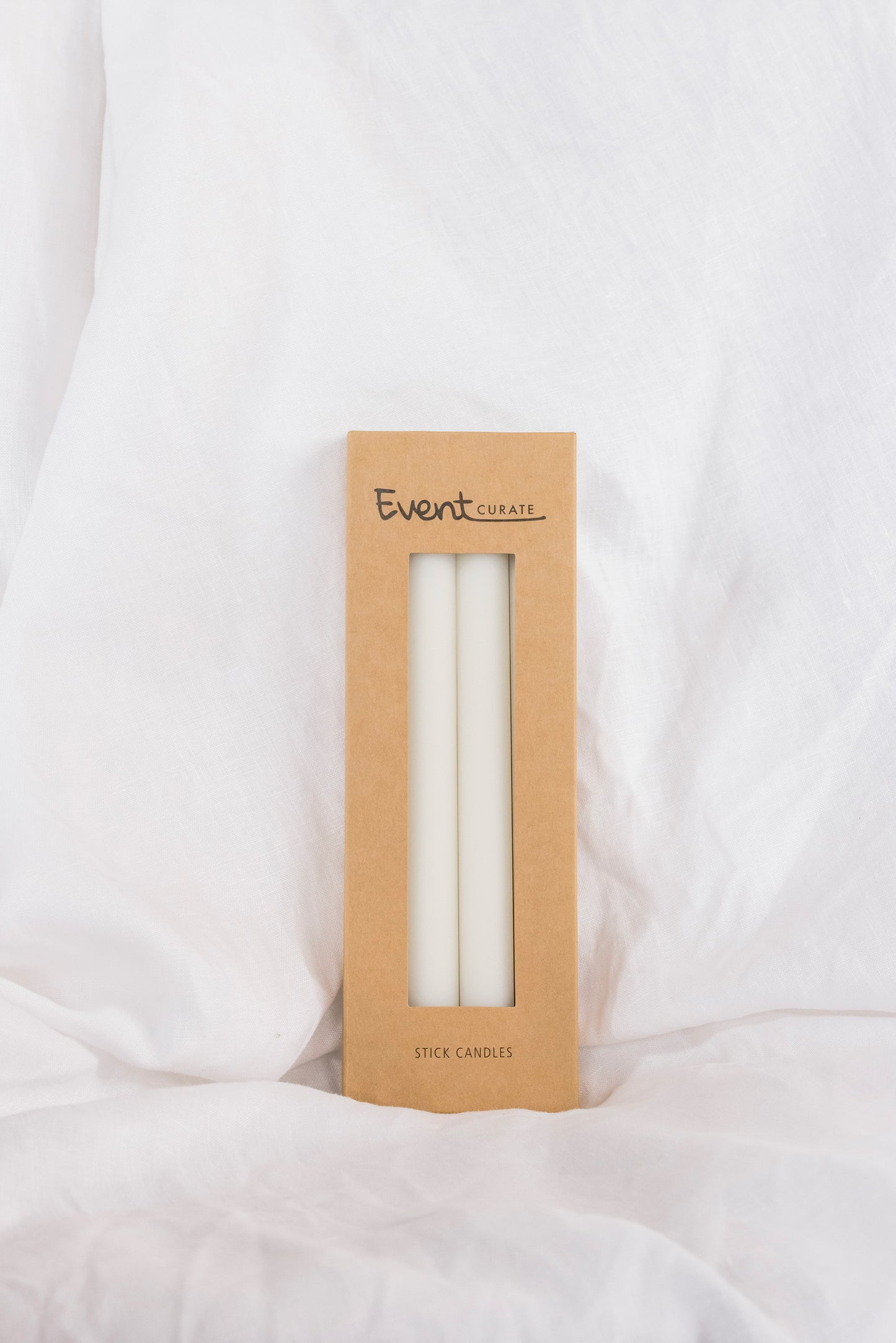 25cm Dinner Candle - Ivory - Pack of 4