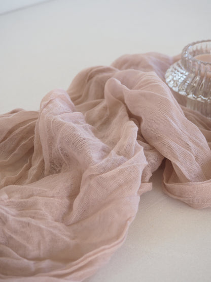 Blush Wedding Table Runner