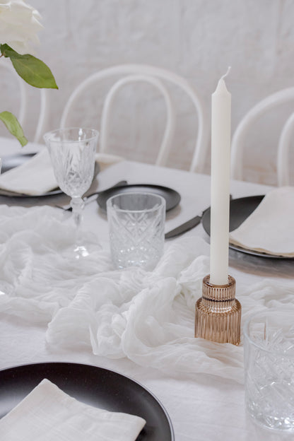 White Wedding Table Runner