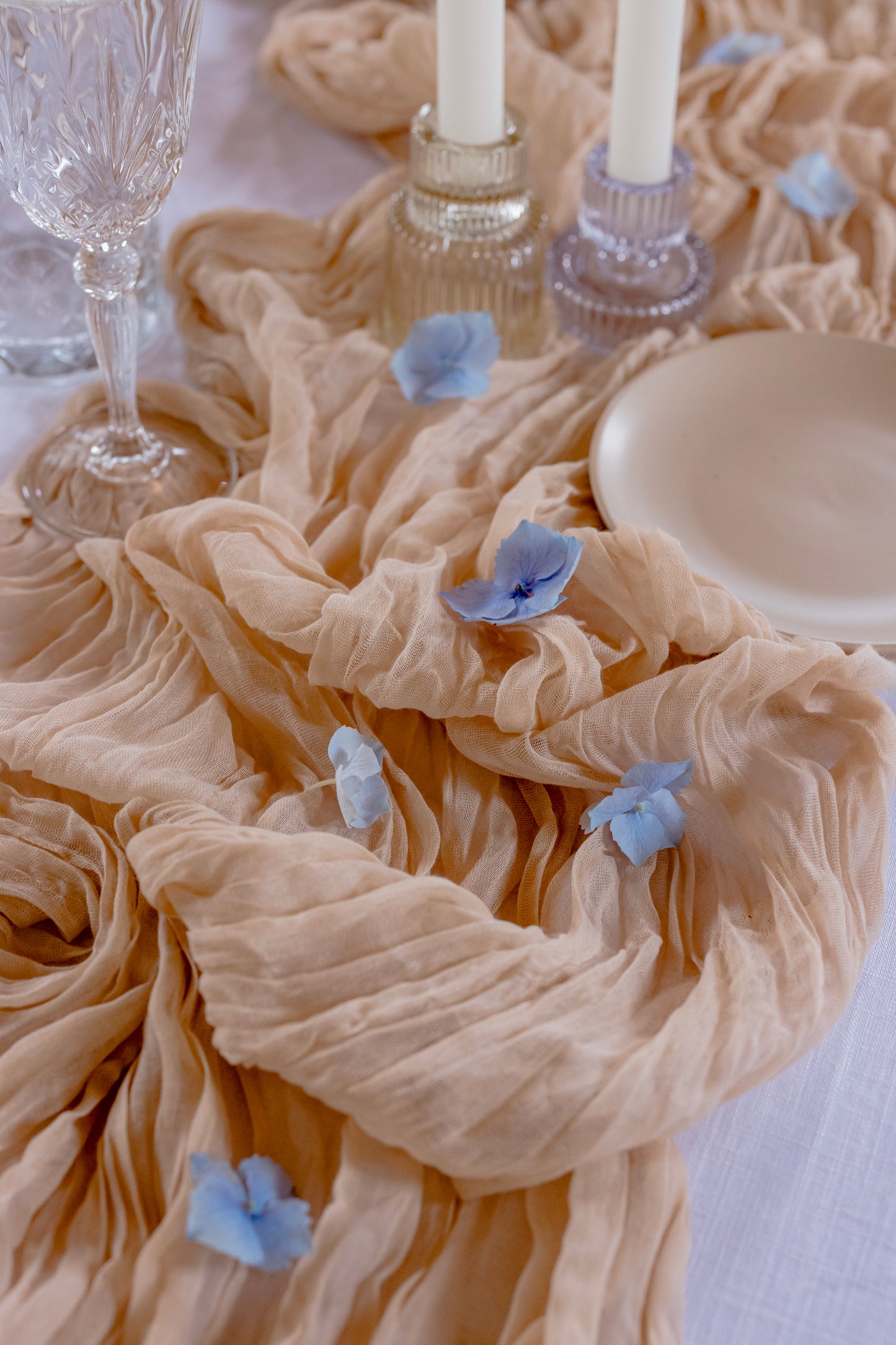 Almond Wedding Table Runner