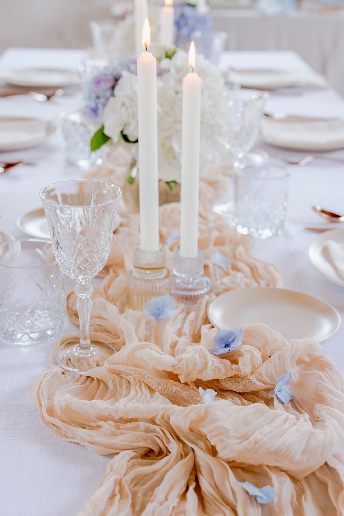 Almond Wedding Table Runner