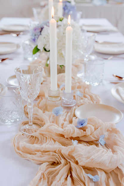 Almond Wedding Table Runner