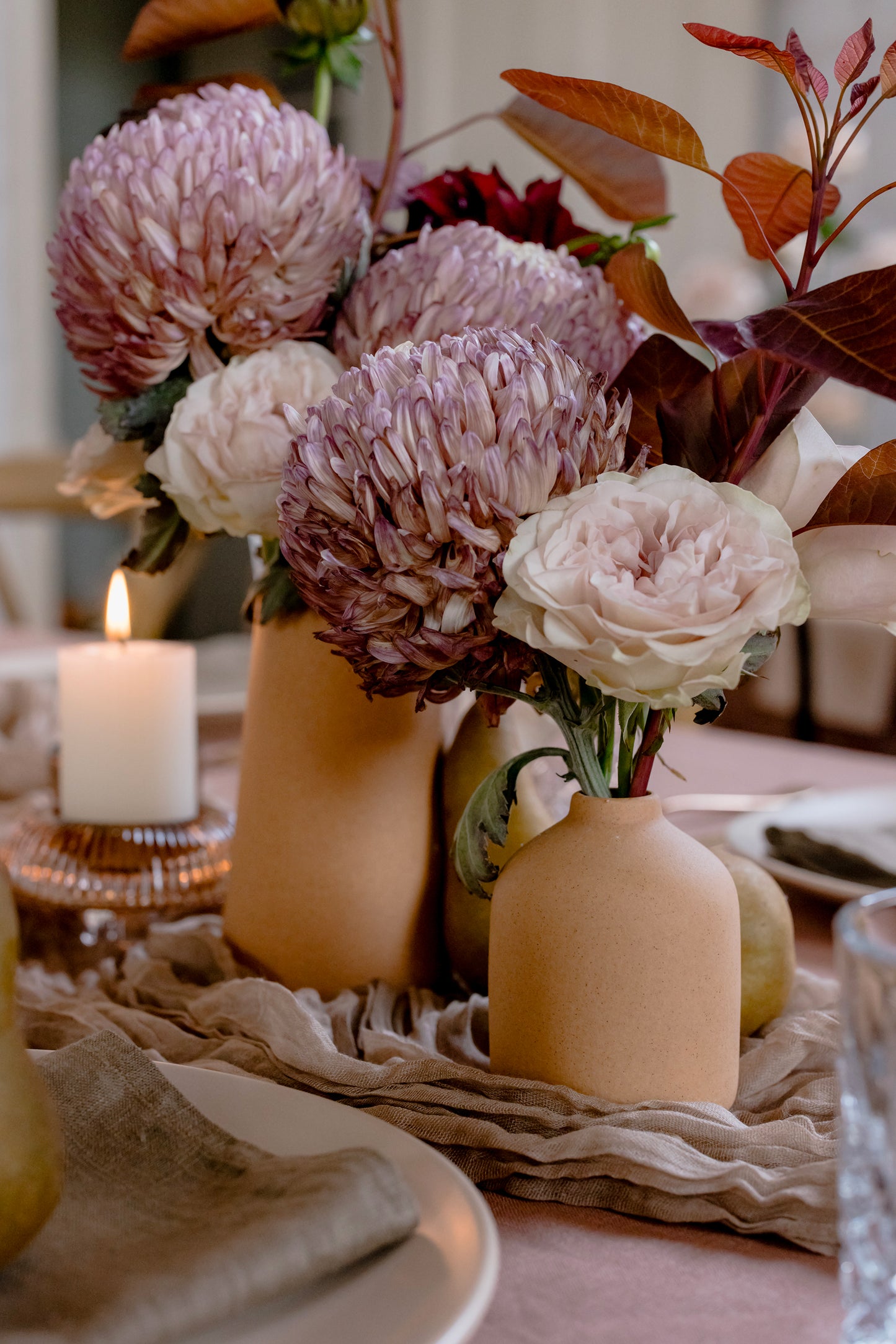 Light Brown Ceramic Vase [Small]