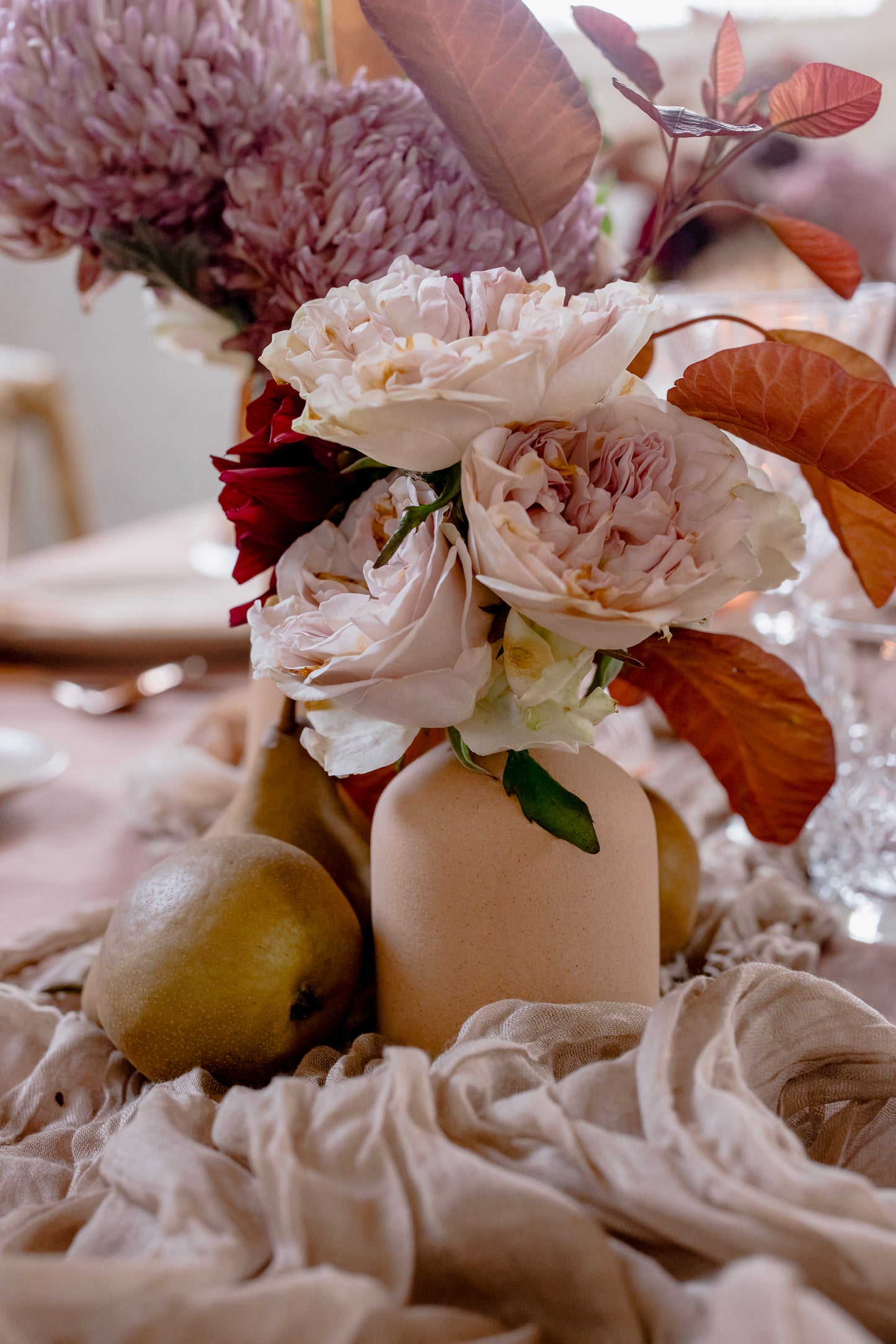 Light Brown Ceramic Vase [Small]