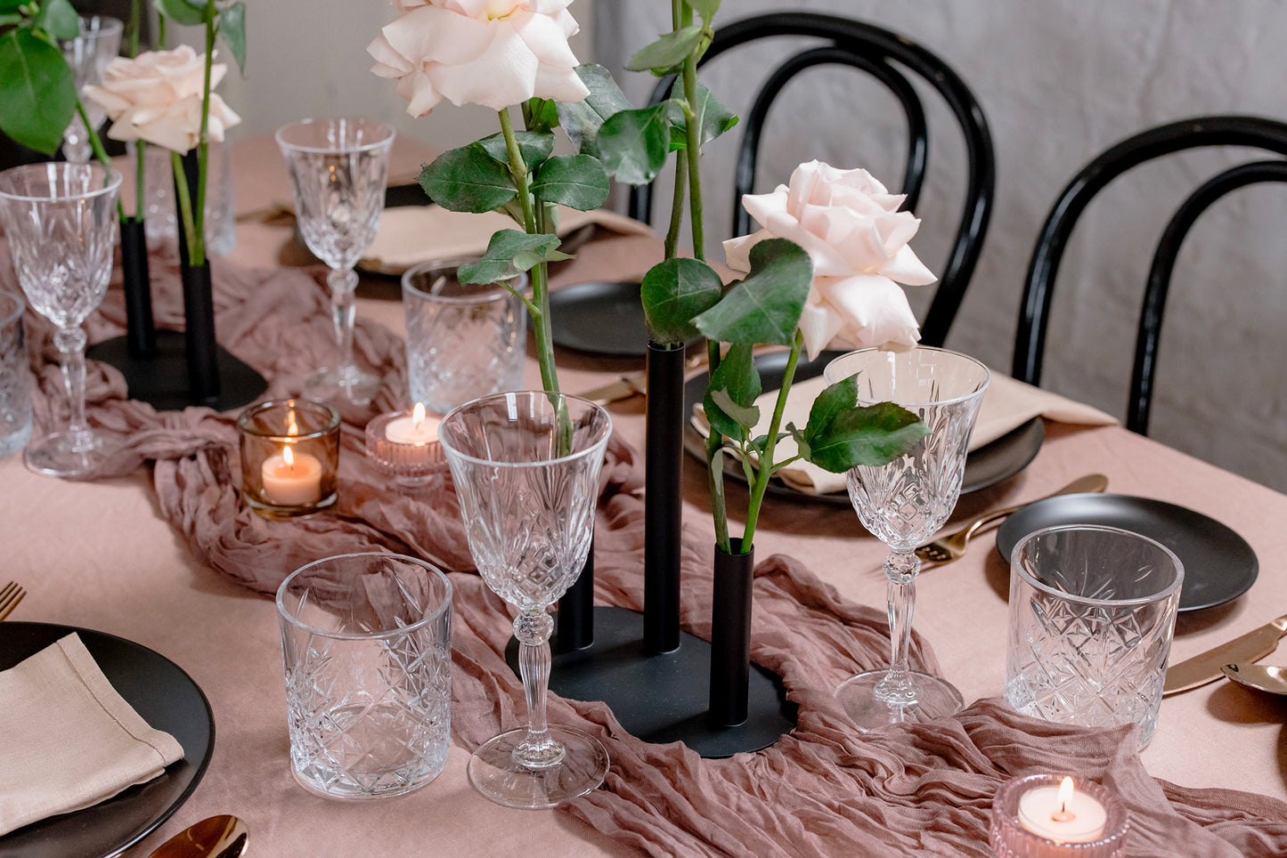 Plum Wedding Table Runner