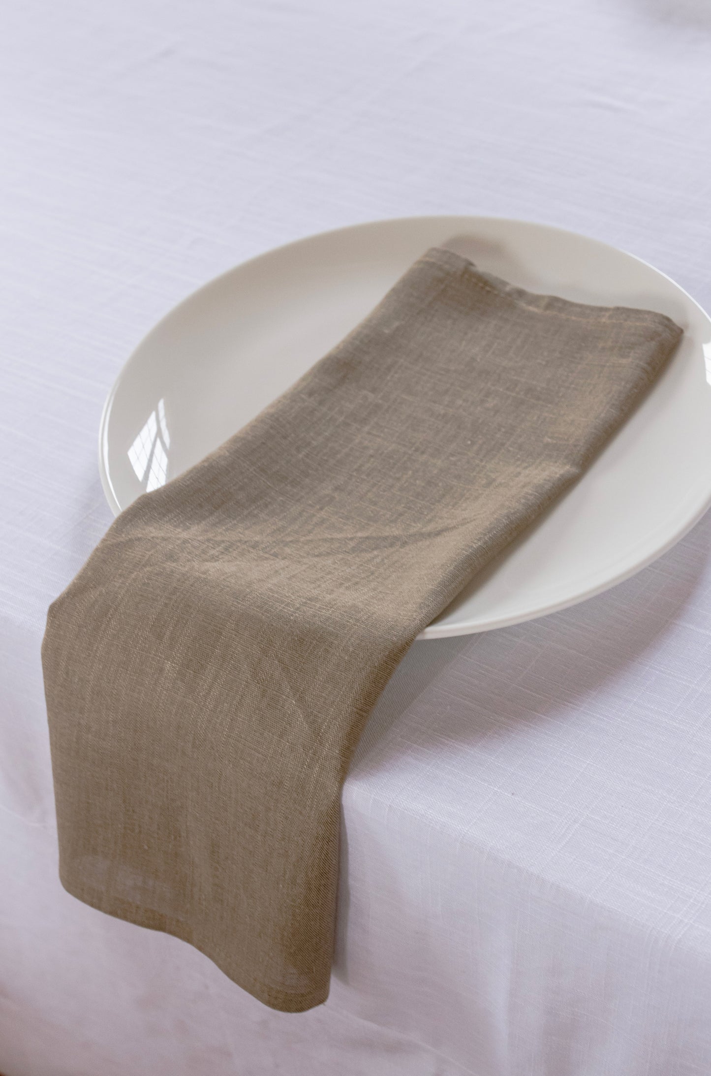 Espresso Linen Napkins - Pack of 10