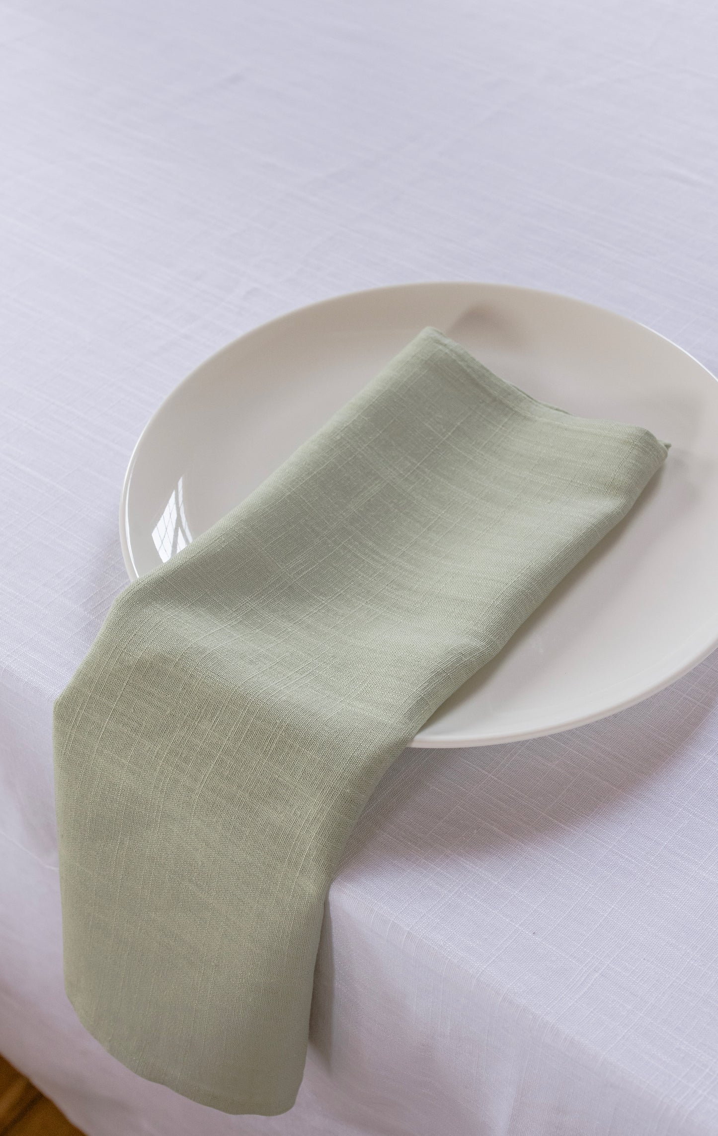 Pea Green Linen Napkin [Packs of 10]