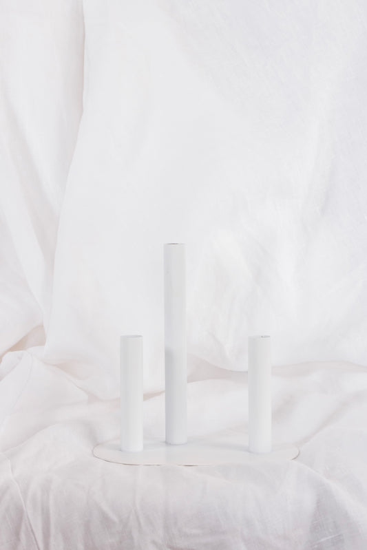 White Tube Vase