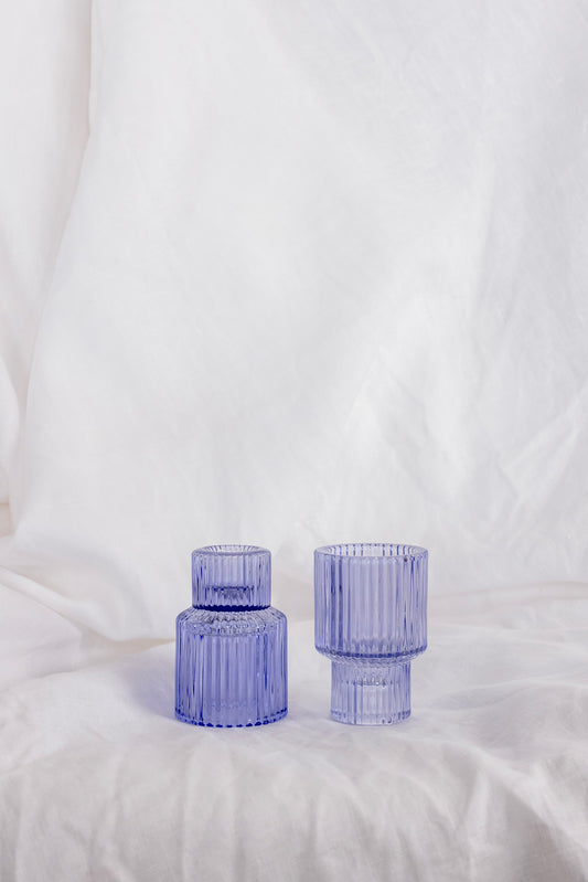 Fern Candle Holder - French Lilac Reversible