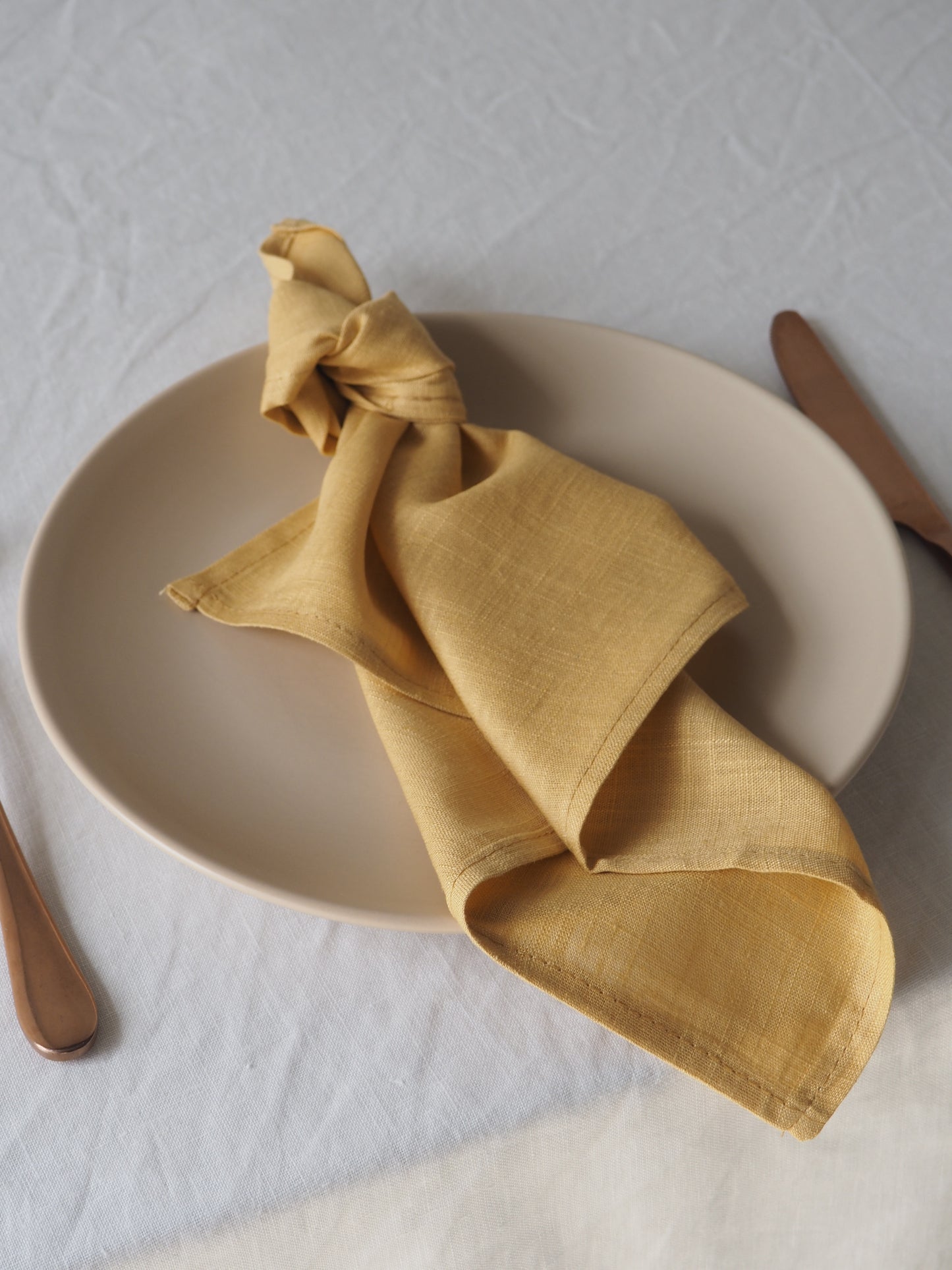 Golden Linen Napkin - Packs of 10