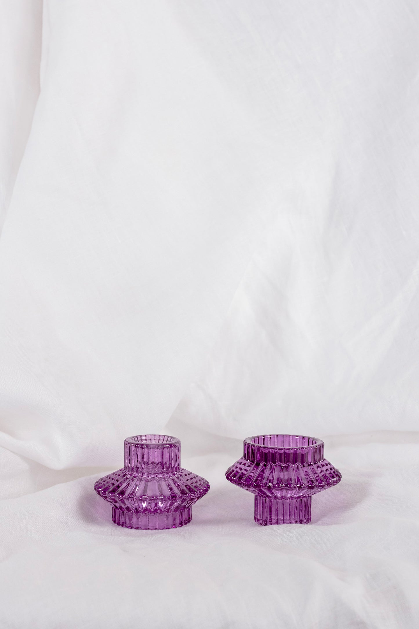 Luna Candle Holder - Purple [Reversible]