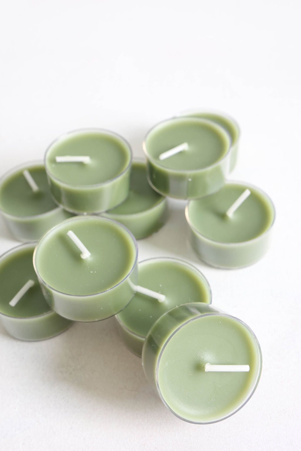 Moss Green Tealights [Pack of 10]