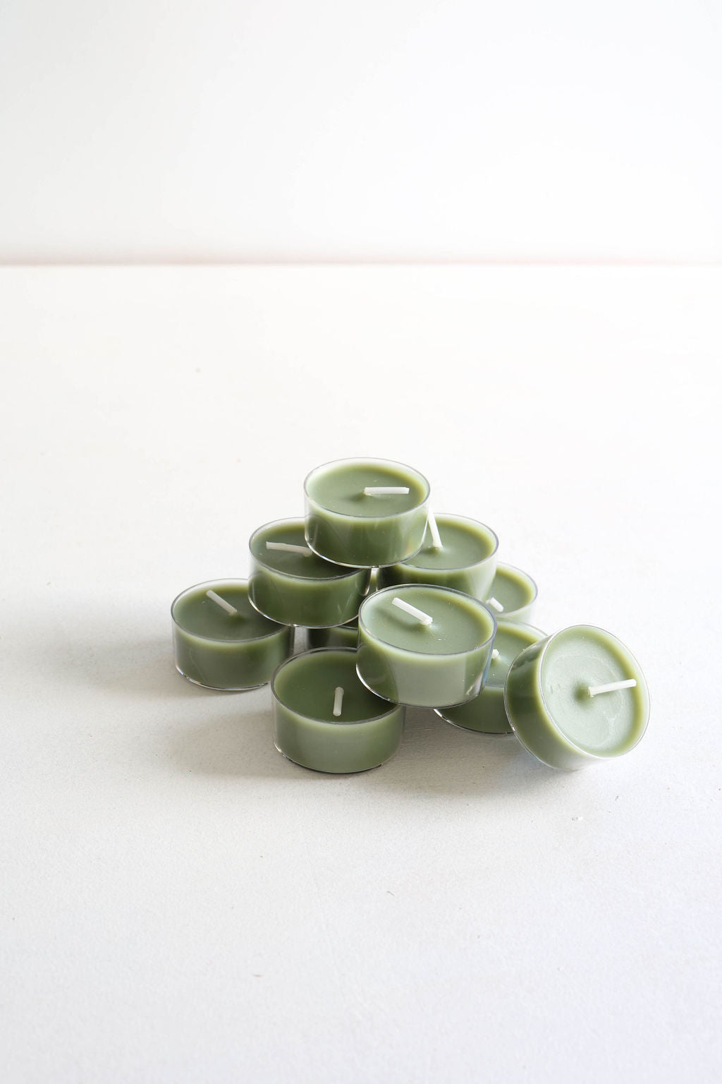Moss Green Tealights [Pack of 10]