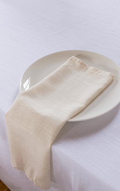 Oatmeal Linen Napkin [Pack of 10]