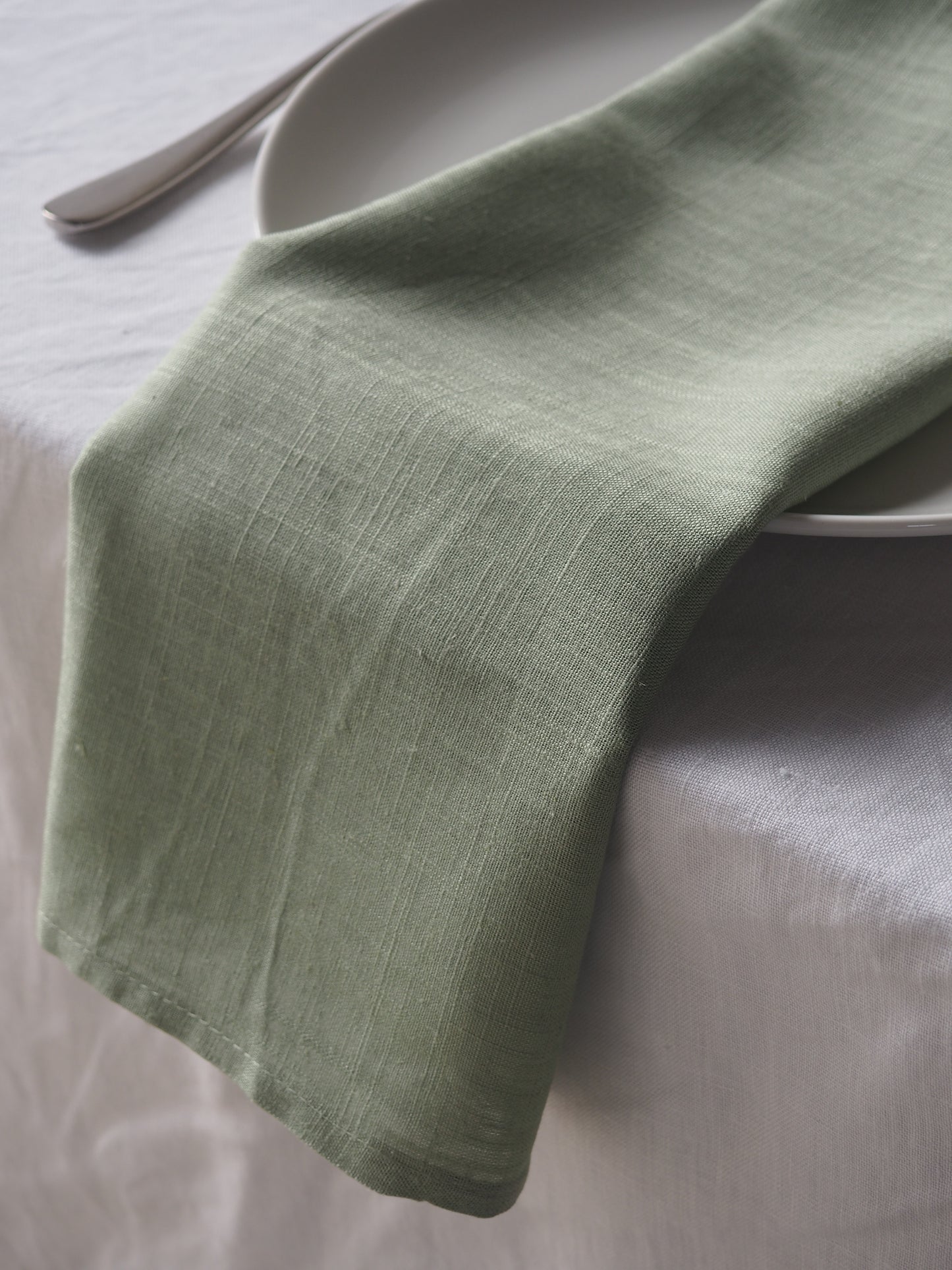 Pea Green Linen Napkin [Packs of 10]