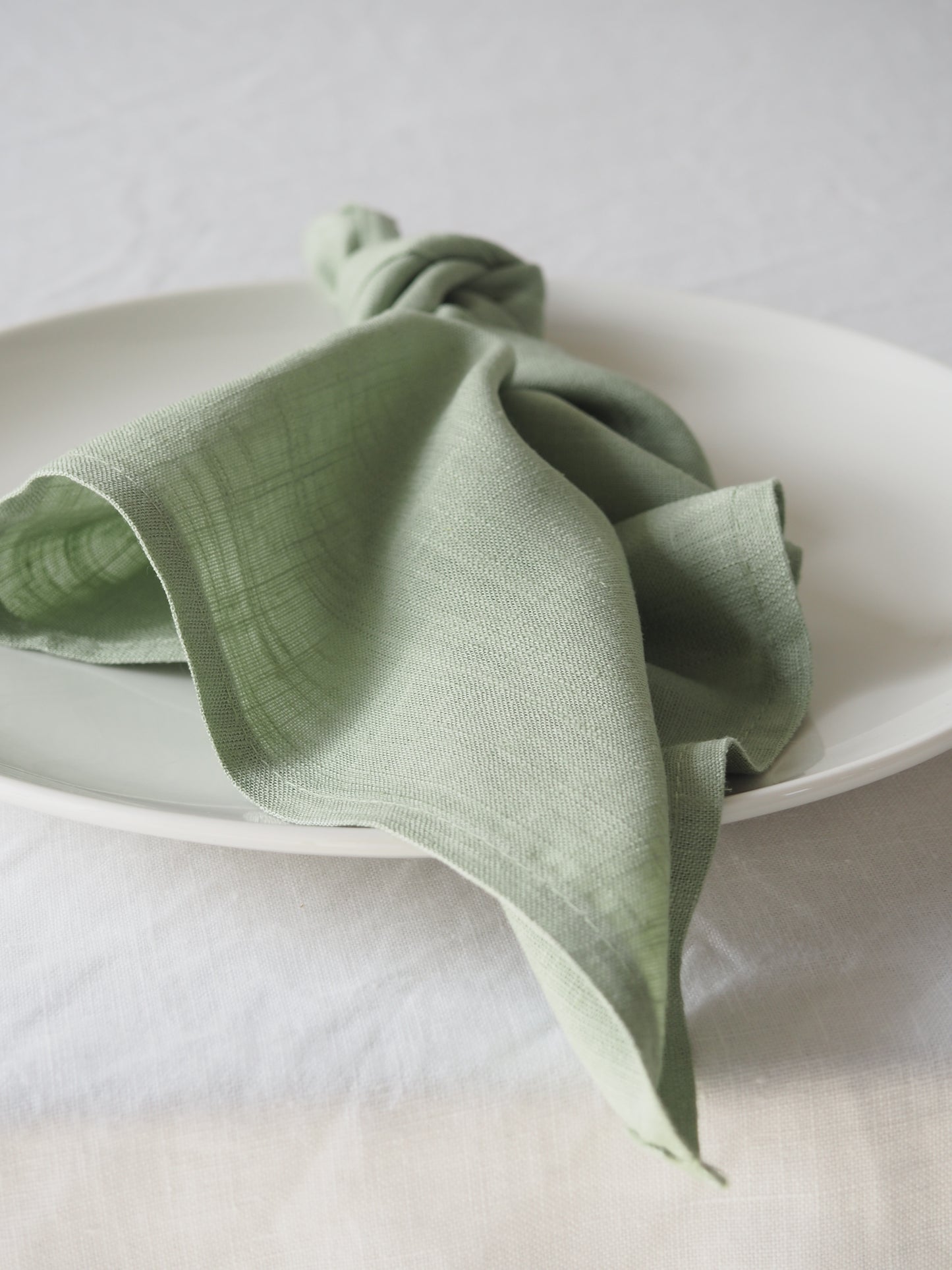 Pea Green Linen Napkin [Packs of 10]