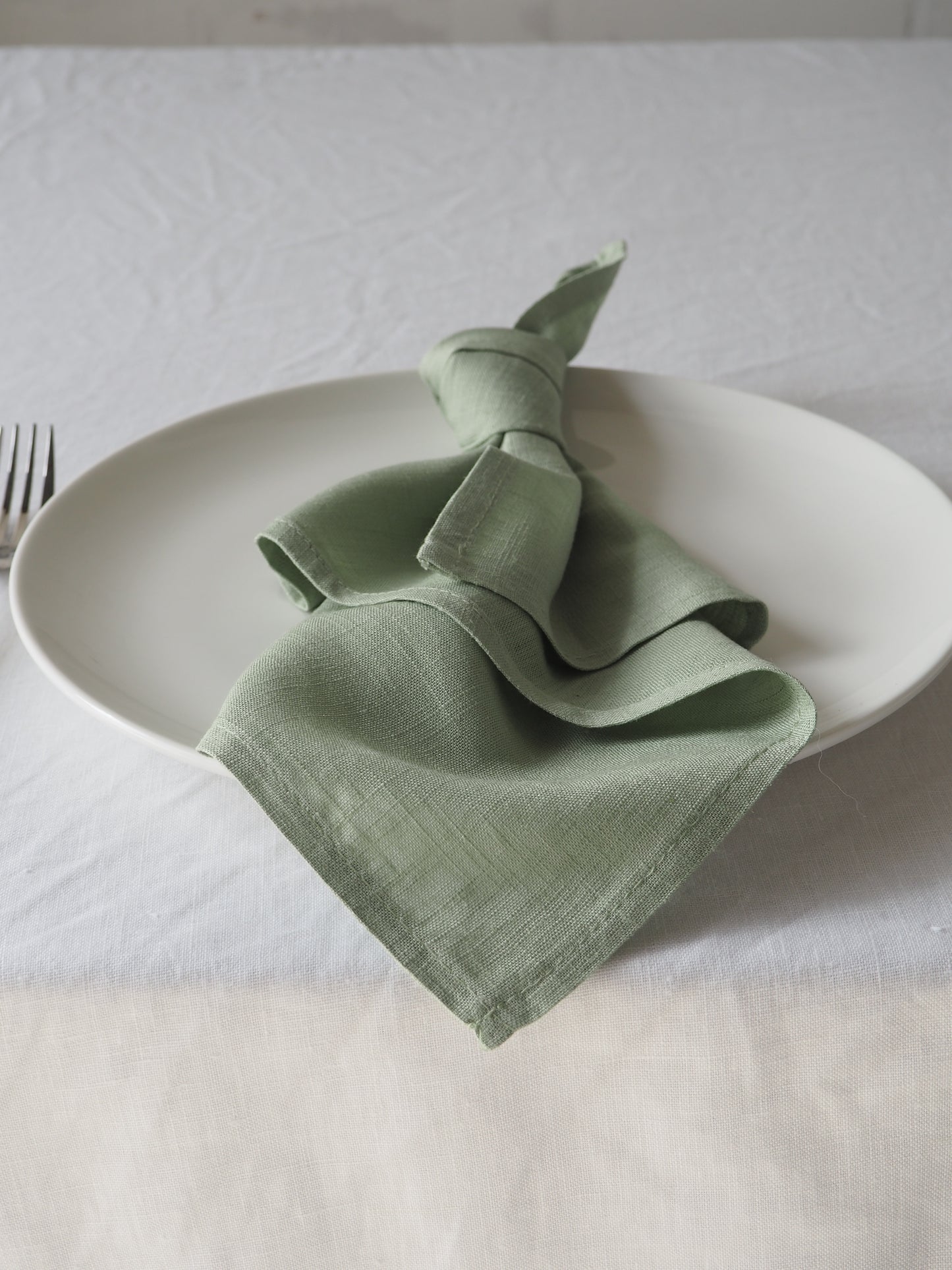 Pea Green Linen Napkin [Packs of 10]