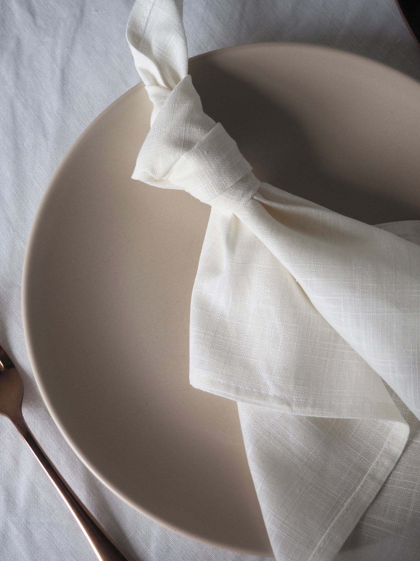 White Rayon Linen Napkin - Pack of 10